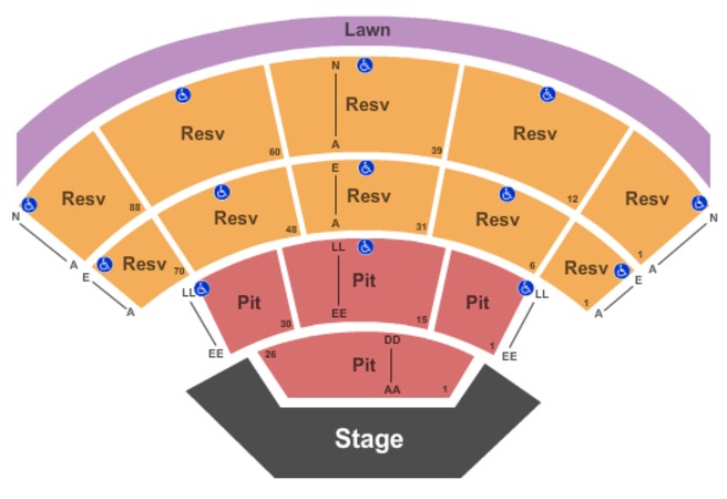 first security amphitheater seating chart